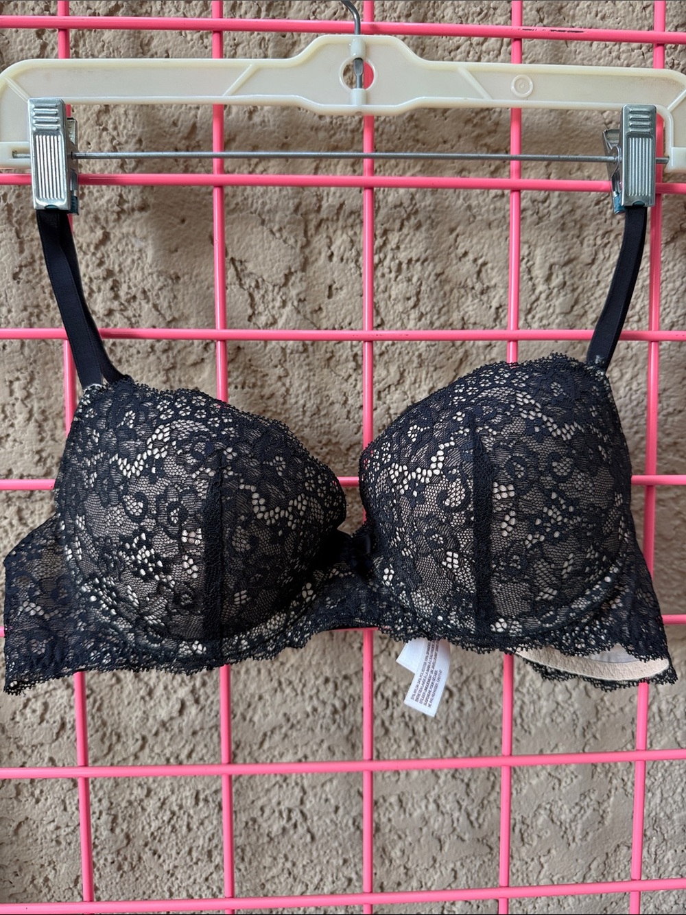 Gilligan & O'Malley Black Lace Underwire Bra